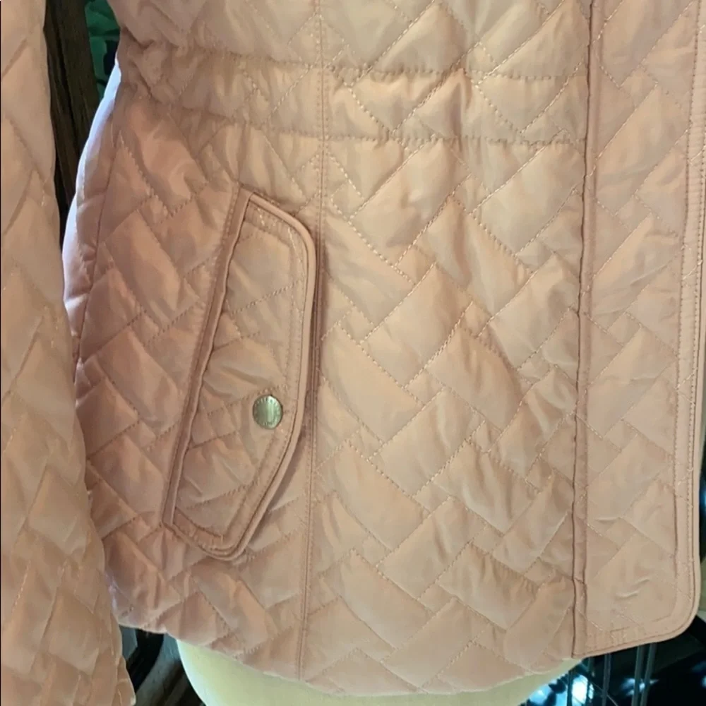COLE Haan Beautiful signature quilted Gorpcore pink Giftable jacket SZ S